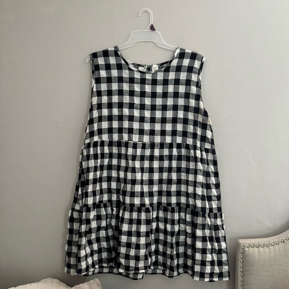 Gingham Sleeveless Dress
